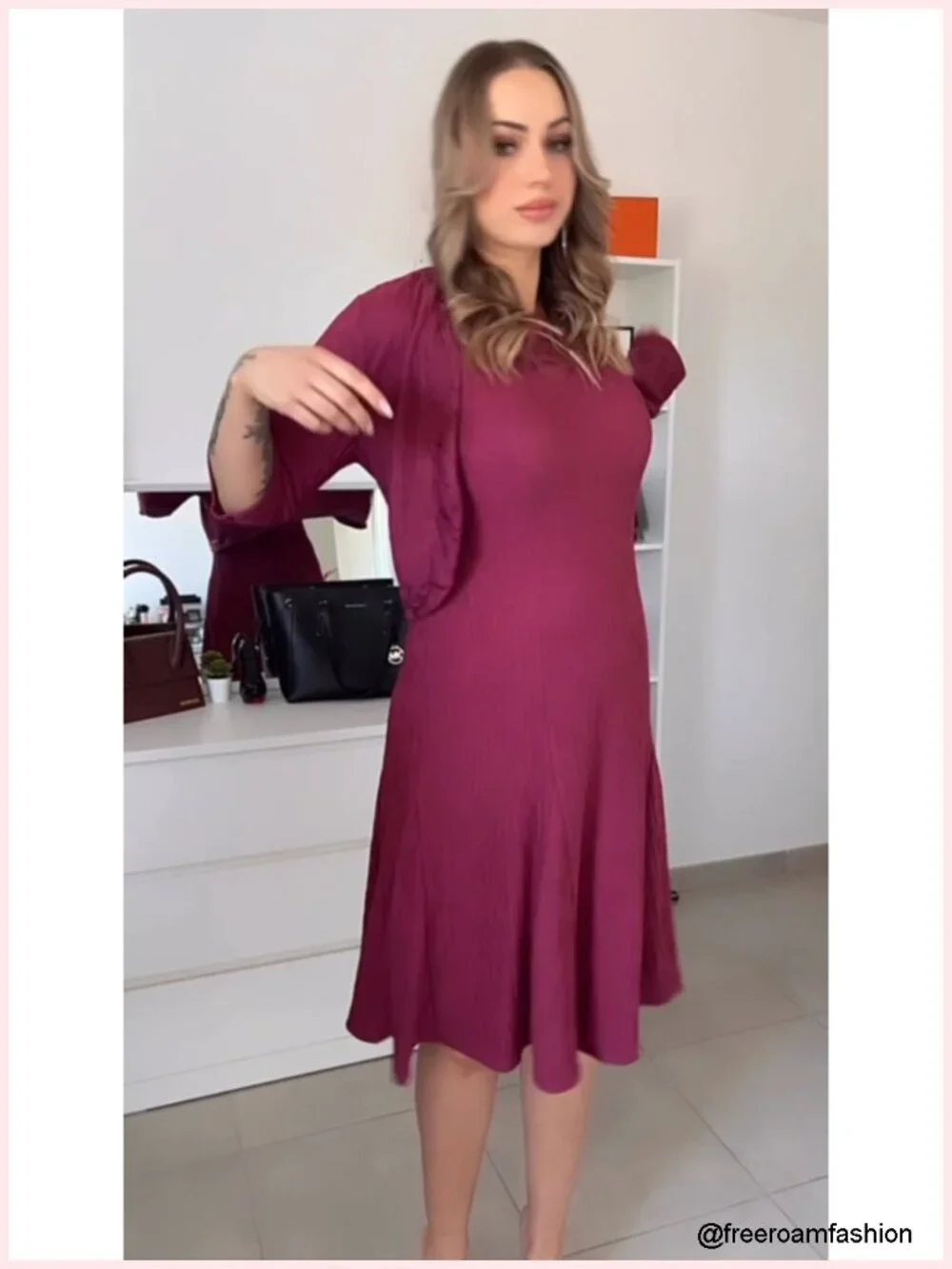Two-Piece Lace Sequins Midi Dress with Jacket for Wedding Guest Formal Evening